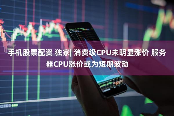 手机股票配资 独家| 消费级CPU未明显涨价 服务器CPU涨价或为短期波动